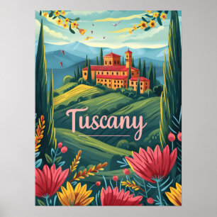 Poster Toscana Itália