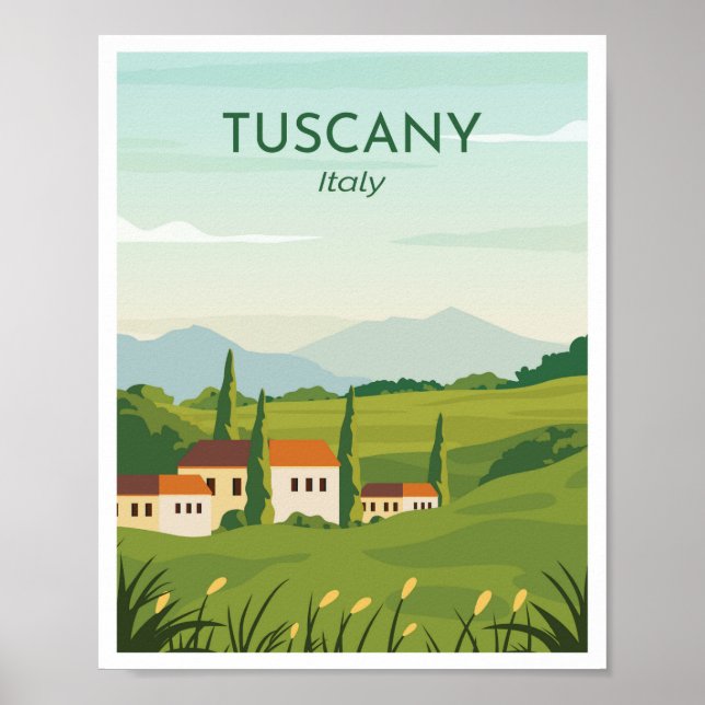 Poster Toscana Itália (Frente)