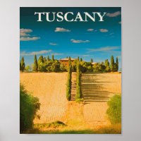 Toscana, Itália Viagens vintage