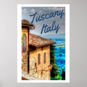 Poster Toscânia Itália Tuscano Villa Viagem