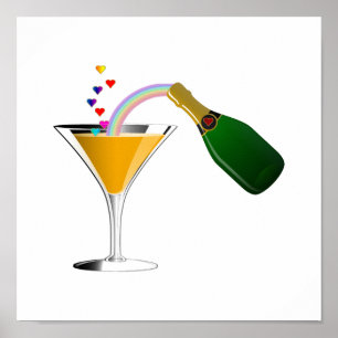 Pôster Tosta de champanhe