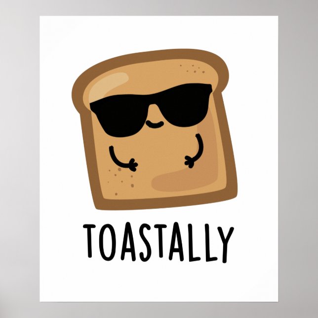 Poster Tostão Engraçado Toast Bread Pun (Frente)