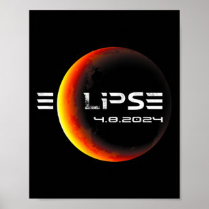 Poster Total 4.08.2024 Eclipse Solar Total 2024