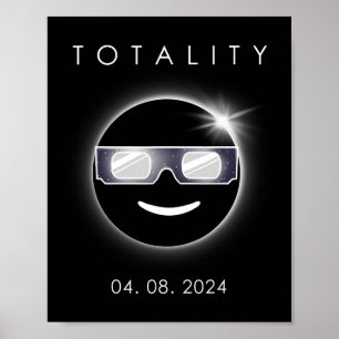 Poster Total Eclipse Solar 04 08 2024 Totality Boys Girls