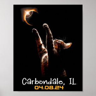 Poster Total Solar Eclipse Carbondale Illinois