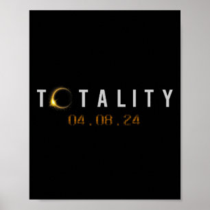 Poster Totalidade 04.08.24 Eclip Solar Total Norte-Americ