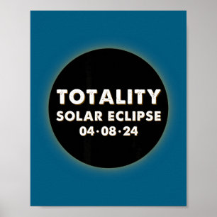Poster Totalidade Divertida Eclipse Solar Astronomia Aman
