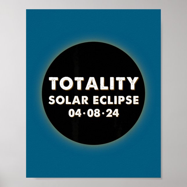 Poster Totalidade Divertida Eclipse Solar Astronomia Aman (Frente)