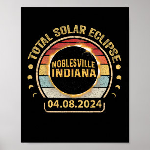 Poster Totalidade do Partido Eclipse Solar Total de India