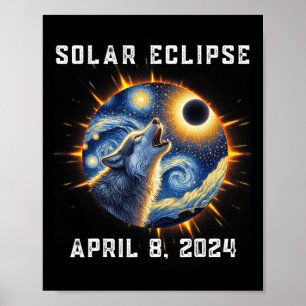 Poster Totalidade Dos Fãs Do Lobo Eclipse Solar 2024 Tot