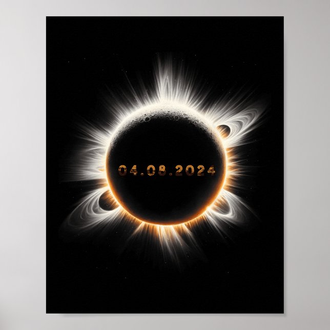 Poster Totalidade Primavera 4.08.24 Eclipse Solar Total 2 (Frente)