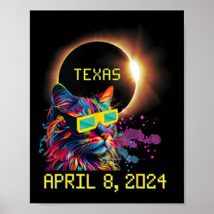 Poster Totalidade Total Eclipse Solar Cat. 8 de abril de