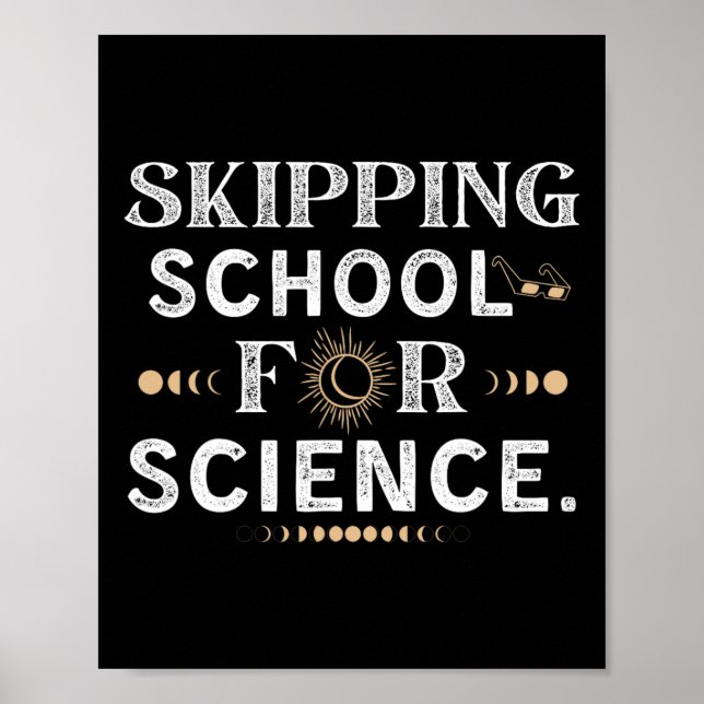 Poster Totalit do Solar Eclipse 2024 da Escola (Frente)