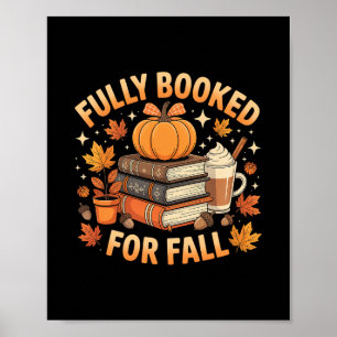 Poster Totalmente Reservado Para Livros de Outono Abóbora