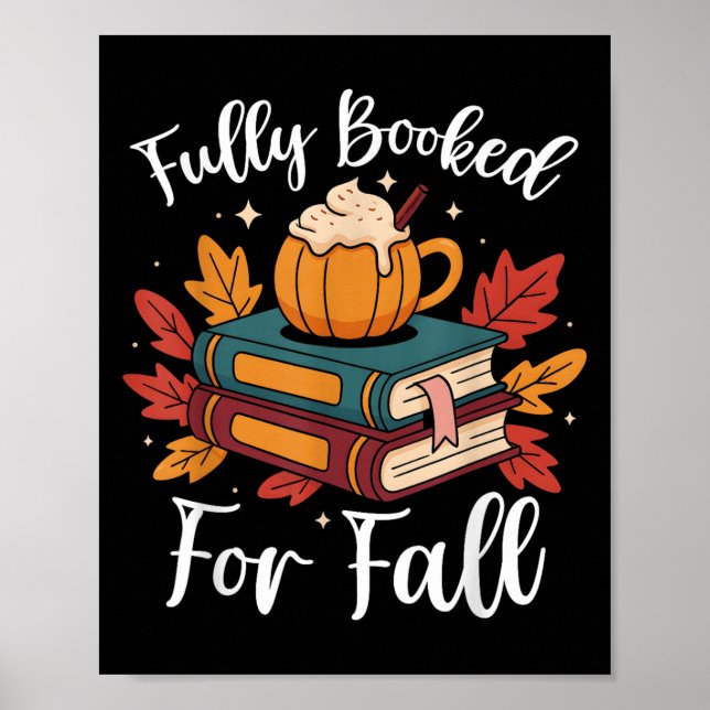 Poster Totalmente Reservado Para Livros De Queda Outono (Frente)