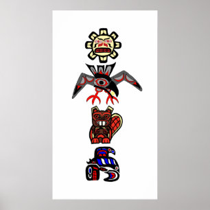 Poster Totem 2 do Haida