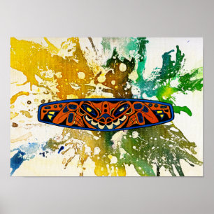 Poster Totem de Athabascan por Michael Moffa