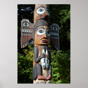 Pôster Totem Pole Close, Alaska