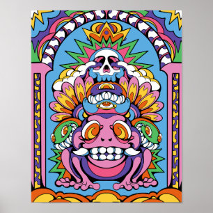 Poster Totem Psicodélico