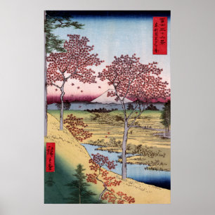 Pôster Tōto Meguro Yuhhigaoka, Ando Hiroshige