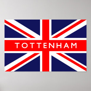 Pôster Tottenham UK Flag
