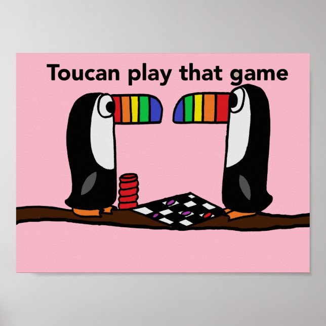 Poster Toucan Jogue Esse Jogo (Frente)