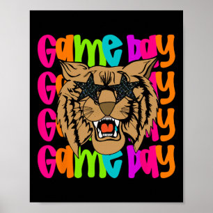 Poster Touchdown Jogo de Futebol Americano Dia de Ação de