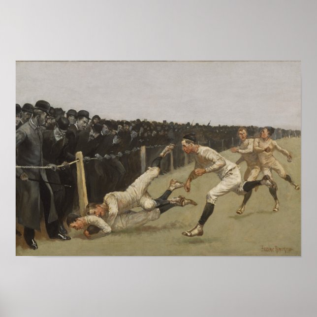 Pôster Touchdown, Yale vs Princeton, Dia de Ação de Graça (Frente)