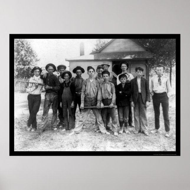 Pôster Tough Boy Baseball Team 1908 (Frente)