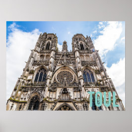 Poster Toul St. Etienne Cathedral France gift