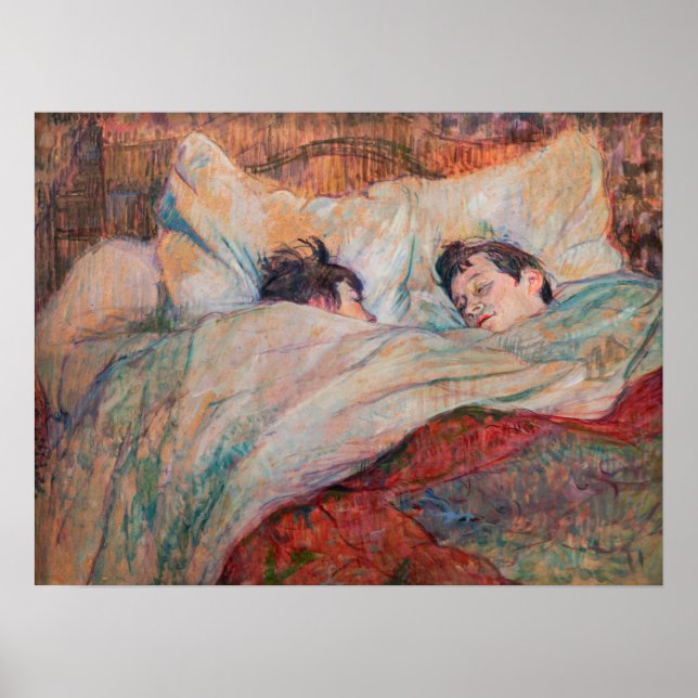 Poster Toulouse-Lautrec - A Cama (Frente)