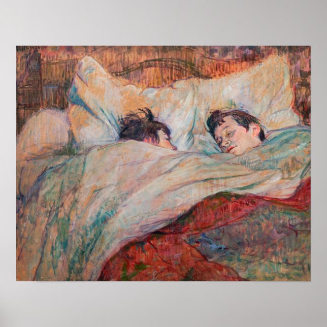 Poster Toulouse-Lautrec - A Cama (Frente)