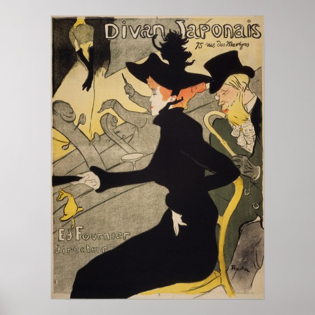 Poster Toulouse-Lautrec - Divan Japonês (Frente)