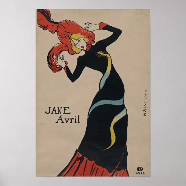 Poster Toulouse-Lautrec Jane Avril | Zazzle Brasil