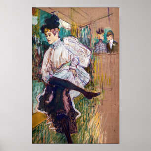 Poster Toulouse-Lautrec - Jane Avril Dancing