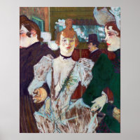 Toulouse-Lautrec - La Goulue Chegando ao Rouge