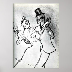 Poster Toulouse-Lautrec: La Goulue e Valentin, Waltz