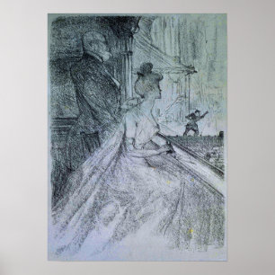 Poster Toulouse-Lautrec - La Loge, Desempenho De Fausto