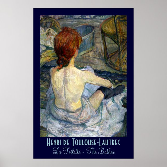 Pôster Toulouse-Lautrec: La Toilette (Frente)