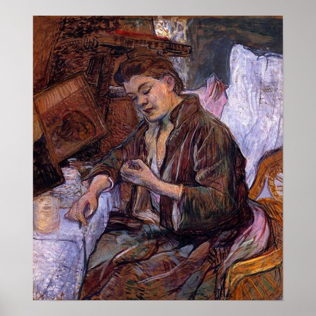 Poster Toulouse-Lautrec - La Toilette Madame Fabre 1891 (Frente)