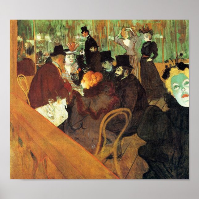 Poster Toulouse-Lautrec: No Moulin-Rouge (Frente)
