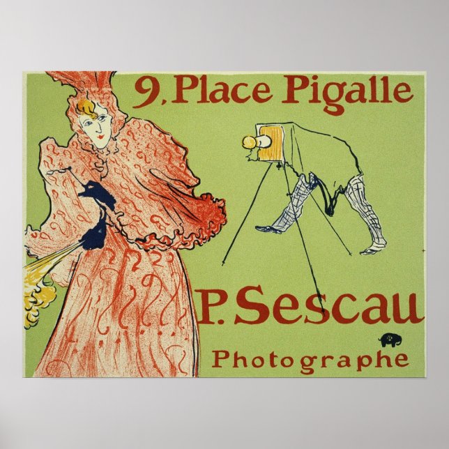 Poster Toulouse-Lautrec - O Fotógrafo 1894 (Frente)