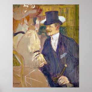 Poster Toulouse-Lautrec - O inglês do Rouge