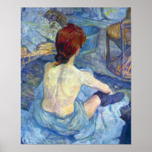 Pôster Toulouse-Lautrec - Rousse o toalete