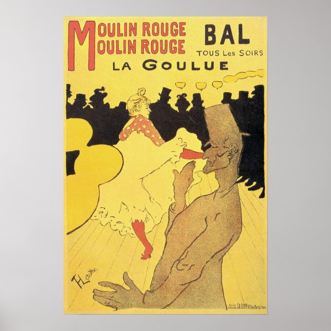 Poster Toulouse-Lautrec - Tous Les Soirs 1891 (Frente)