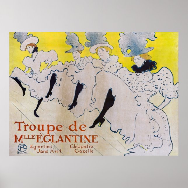 Poster Toulouse-Lautrec - Troupe de Mlle Eglantine (Frente)