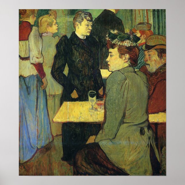 Poster Toulouse-Lautrec - Um canto do Moulin (Frente)