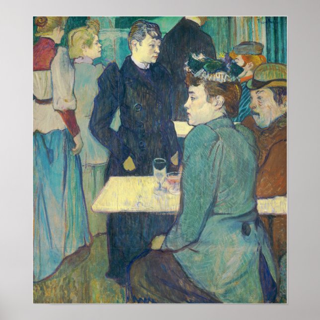 Poster Toulouse-Lautrec - Um Canto Do Moulin De La G... (Frente)