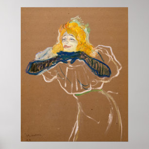 Poster Toulouse-Lautrec - Yvette Guilbert Singing