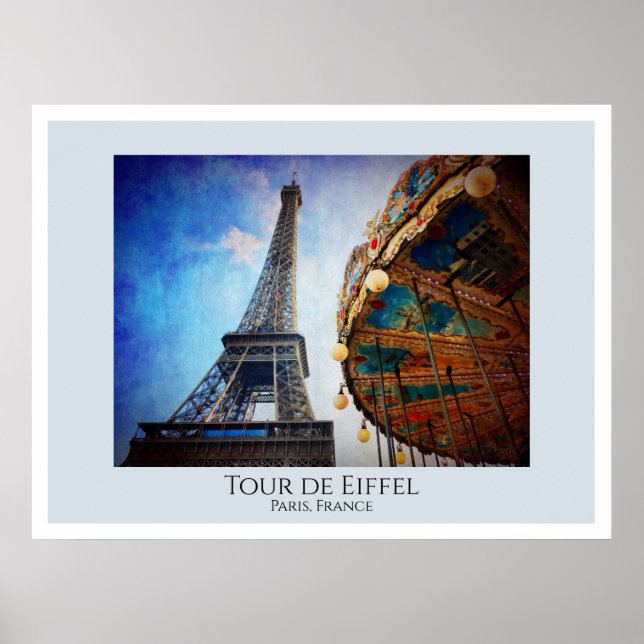 Poster Tour de Eiffel Paris (Frente)